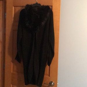 Rue 21 black long sweater coat